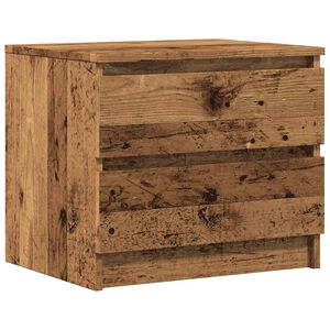 vidaXL Mesa de cabeceira 50x40x43,5 cm derivados madeira madeira velha