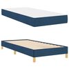vidaXL Cama Box com colch&atilde;o Azul 80 x 200 cm tecido