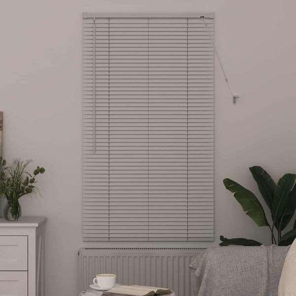 vidaXL Persianas venecianas Manual Branco 130 x 70 cm Alum&iacute;nio