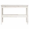 vidaXL Mesa consola 110x40x75 cm pinho maci&ccedil;o branco