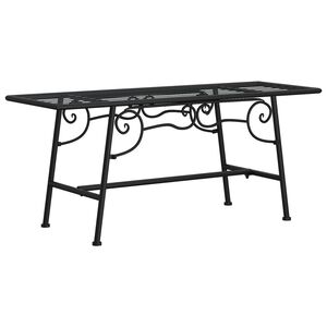 vidaXL Banco para &aacute;rvore 110 cm a&ccedil;o preto