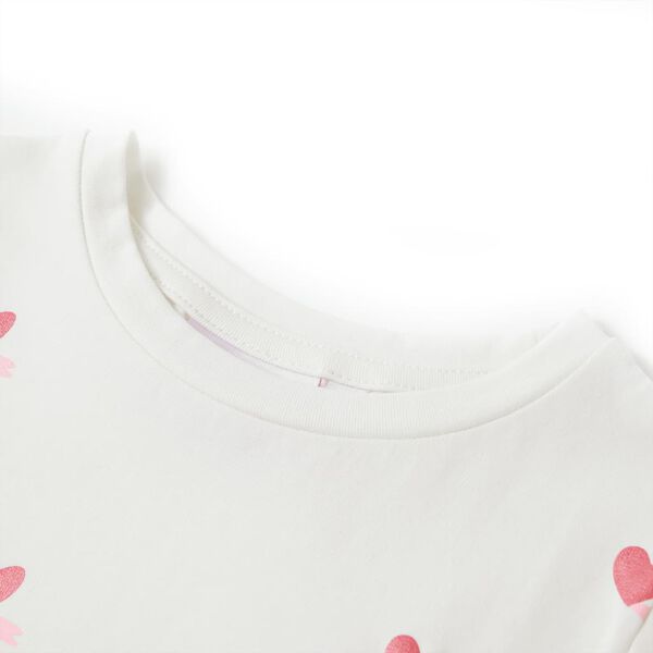 T-shirt infantil cor cru 116