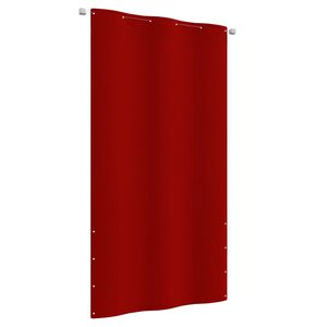 vidaXL Tela de varanda 120x240 cm tecido oxford vermelho