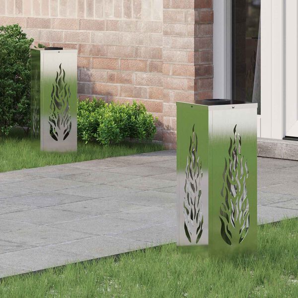 vidaXL Luz Solar LED de Caminho 2 pcs Ferro Enferrujado