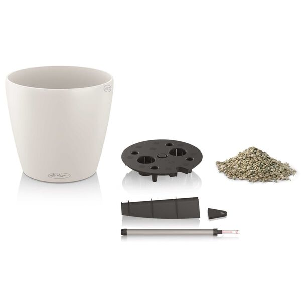 LECHUZA Vaso Classico Color 43 ALL-IN-ONE branco 13230