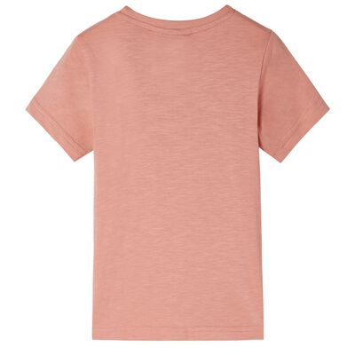 T-shirt manga curta para criança laranja-claro 92