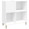 vidaXL Arm&aacute;rio para discos 84,5x38x89 cm derivados de madeira branco