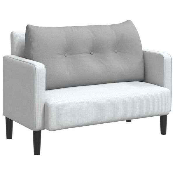 vidaXL Travesseiro para Costas Cinza Nuvem 100 x 24 x 50 cm tecido