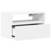 vidaXL Mesa de cabeceira de parede 45x26x28,5 cm branco