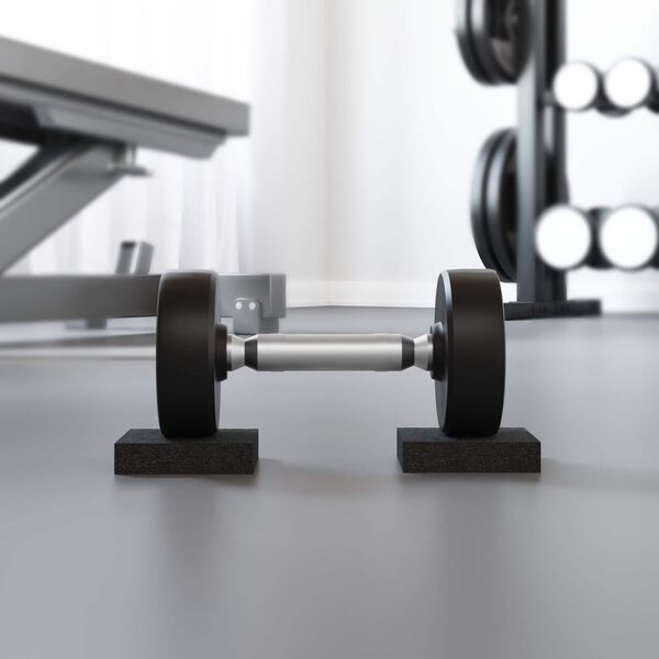 vidaXL Almofada de Borracha Preto Borracha