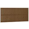 vidaXL Cabeceira de parede 185x3x90 cm pinho maci&ccedil;o castanho-mel