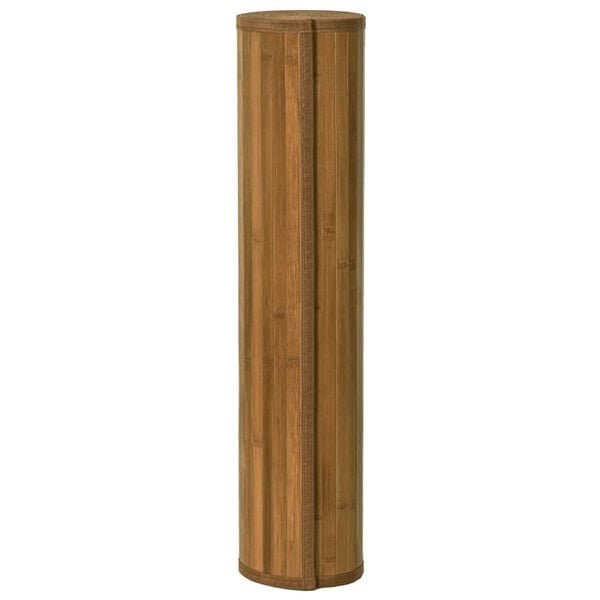 vidaXL Tapete retangular 100x400 cm bambu castanho