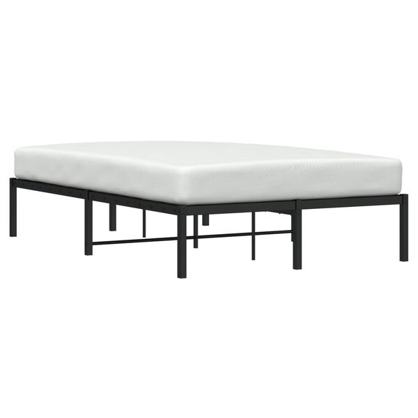 vidaXL Estrutura de cama 120x190 cm metal preto