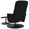 vidaXL Cadeir&atilde;o reclin&aacute;vel com apoio de p&eacute;s veludo preto
