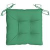 vidaXL Almofadões de cadeira 2 pcs 40x40x7 cm tecido oxford verde