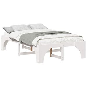 vidaXL Estrutura da Cama Branco 135 x 190 cm