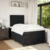 vidaXL Cama boxspring com colch&atilde;o 120x190 cm veludo preto