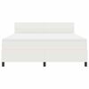 vidaXL Cama Box Manual Creme e Branco 203 x 180 x 88 cm