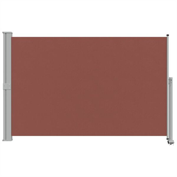 vidaXL Toldo lateral retr&aacute;til para p&aacute;tio 160x300 cm castanho