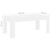 vidaXL Mesa de jantar 180x90x76 cm contraplacado branco