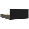 vidaXL Estrutura de cama hidr&aacute;ulica 180x200 cm tecido cinzento-escuro