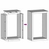 vidaXL Rack de lenha 60x40x100 cm a&ccedil;o resistente &agrave;s intemp&eacute;ries