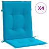 vidaXL Almofad&otilde;es lombares p/ cadeiras de jardim 4pcs oxford azul