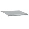 vidaXL Toldo retr&aacute;til manual 500x350 cm antracite e branco