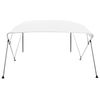 vidaXL Toldo em 4 arcos Bimini 243x196x137 cm branco