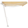 vidaXL Toldo retr&aacute;til manual independente 600x350 cm amarelo e branco