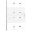vidaXL Divis&oacute;ria de chuveiro dobr&aacute;vel ESG 100x140 cm branco