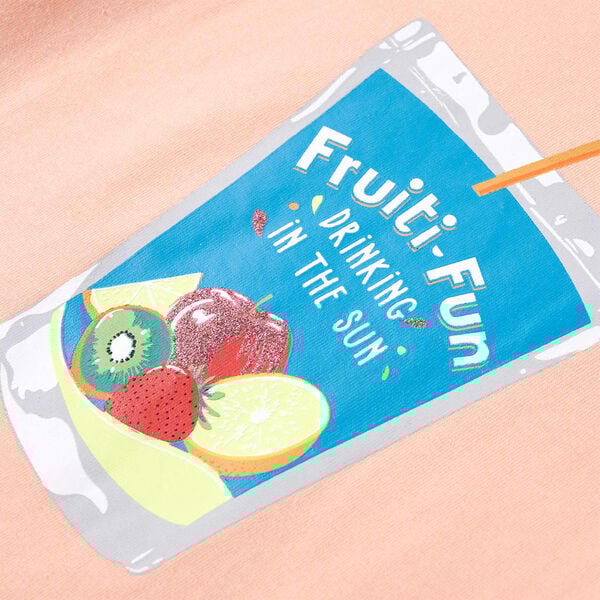 T-shirt de crian&ccedil;a laranja-claro 104