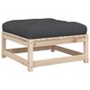 vidaXL 6 pcs conjunto de sof&aacute;s de jardim c/ almofad&otilde;es pinho maci&ccedil;o