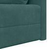 vidaXL Sof&aacute;-cama de ch&atilde;o Verde Escuro 213 x 70 x 77 cm Veludo