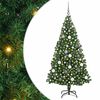 vidaXL &Aacute;rvore de Natal Artificial Verde 180 cm PVC, A&ccedil;o e Pl&aacute;stico