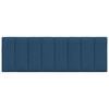 vidaXL Almofad&atilde;o de cabeceira Hanko 120 cm tecido azul