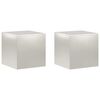vidaXL Suporte para Plantas 2 pcs Prateado 40 x 40 x 40 cm A&ccedil;o