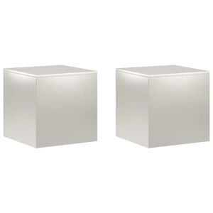 vidaXL Suporte para Plantas 2 pcs Prateado 40 x 40 x 40 cm A&ccedil;o