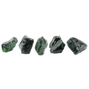 vidaXL Gabi&atilde;o com pedras de vidro verde 60-120 mm 25 kg