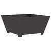 vidaXL Fire Pit Preto 80 x 80 x 40 cm A&ccedil;o