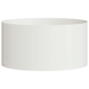 vidaXL Vaso de Jardim Branco 40 x 40 x 20 cm A&ccedil;o