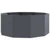 vidaXL Floreira Antracite 90 x 90 x 35 cm A&ccedil;o
