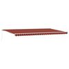 vidaXL Toldo retr&aacute;til Laranja e Marrom 600 &times; 300 cm