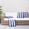 vidaXL Almofadas decorativas 4pcs 50x50 cm tecido riscas azul/branco