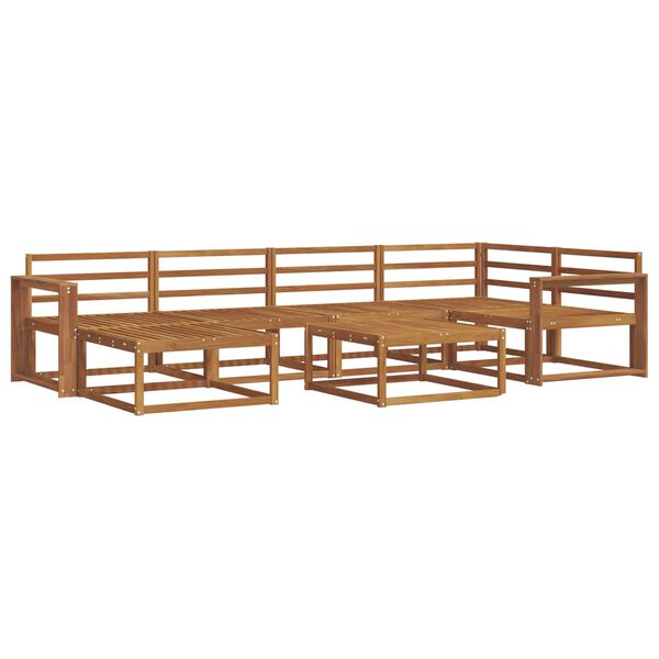 vidaXL Conjunto de Sof&aacute;s para Exterior 7 pcs Natural