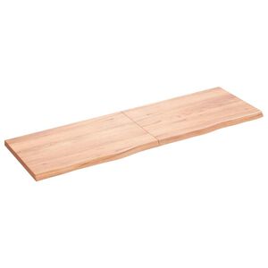 vidaXL Prateleira de parede 160x50x(2-4) cm carvalho tratado castanho
