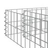 vidaXL Canteiro elevado/cesto gabião 300x100x20 cm aço galvanizado