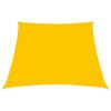 vidaXL Para-sol estilo vela tecido oxford trap&eacute;zio 2/4x3 m amarelo
