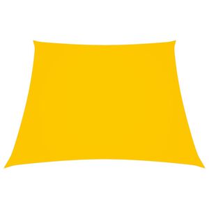 vidaXL Para-sol estilo vela tecido oxford trap&eacute;zio 2/4x3 m amarelo