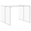 vidaXL Casota cães c/ parque 214x1069x181 cm aço galvaniz. cinza-claro
